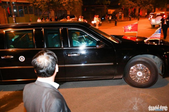 Lực lượng an ninh Việt - Mỹ đón Tổng thống Obama 