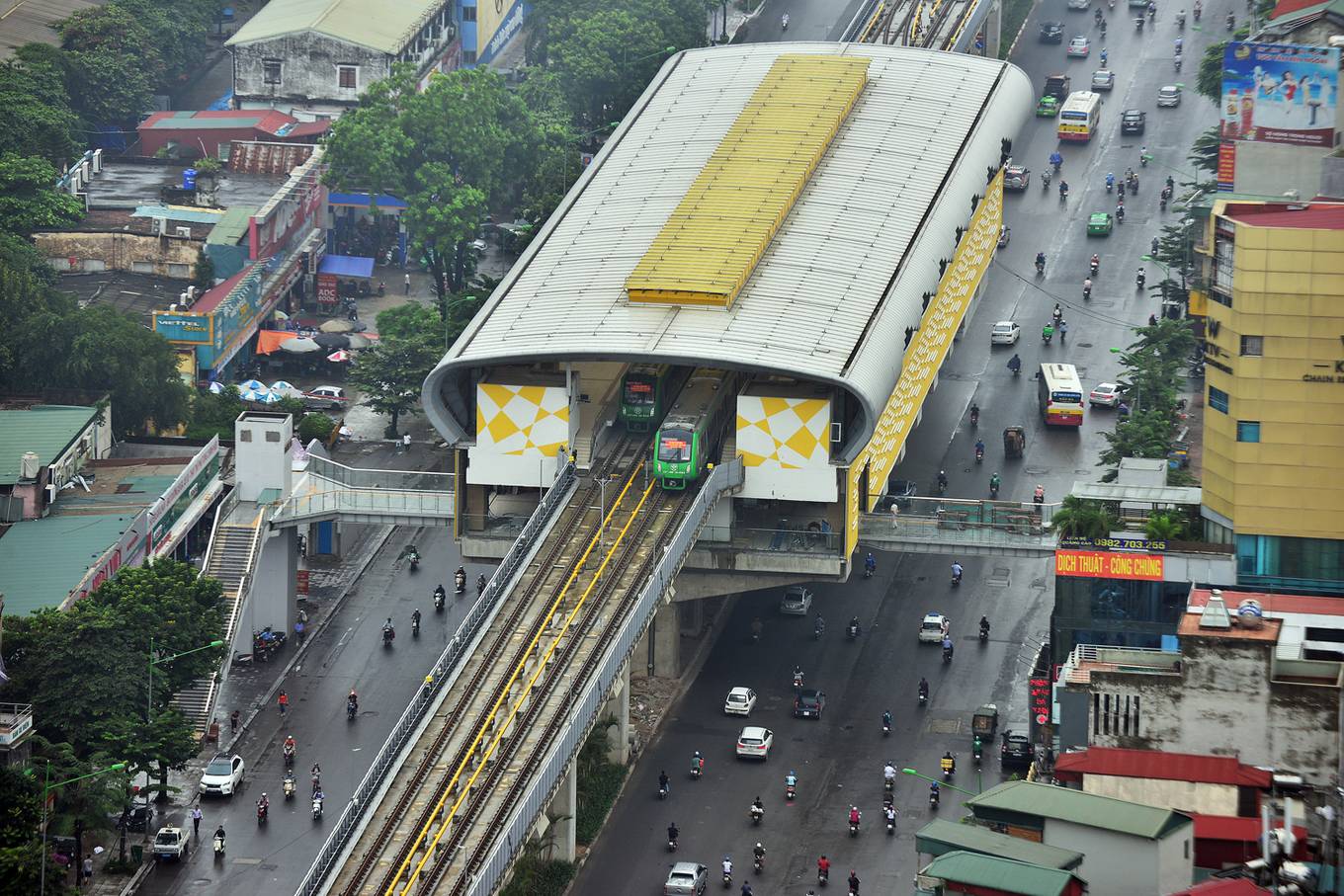 Tàu Cát Linh - Hà Đông chạy thử toàn tuyến