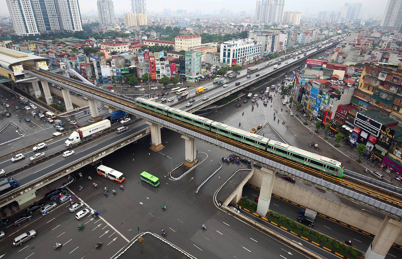 Tàu Cát Linh - Hà Đông chạy thử toàn tuyến