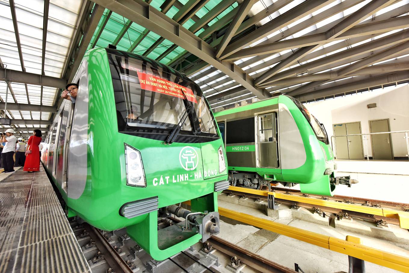 Tàu Cát Linh - Hà Đông chạy thử toàn tuyến