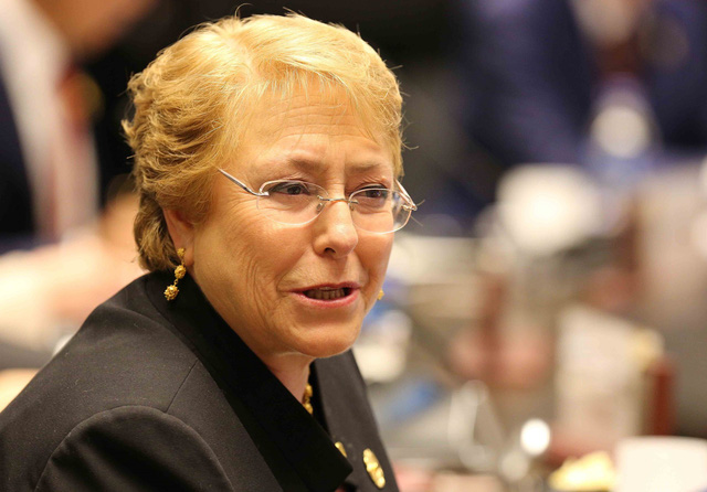   Tổng thống Chile Michelle Bachelet (Ảnh: Ban tổ chức APEC Việt Nam 2017)  
