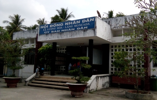 UBND xã Lương Hòa, nơi ông D. làm việc