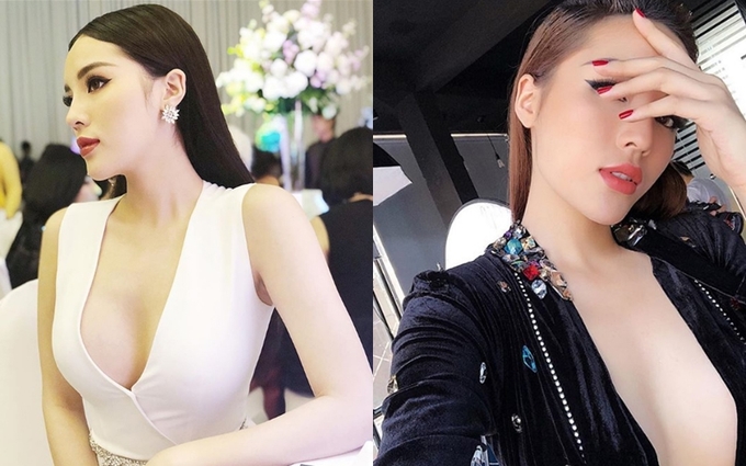 Váy áo tôn ngực của Hoa hậu Kỳ Duyên