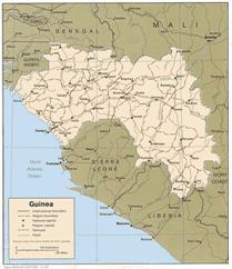 Bản đồ nước Guinea