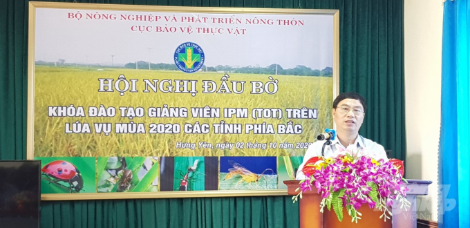 img-4123-172040_737.jpg Ông Nguyễn Quý Dương, Phó cục trưởng Cục BVTV phát biểu tại hội thảo. Ảnh: HG