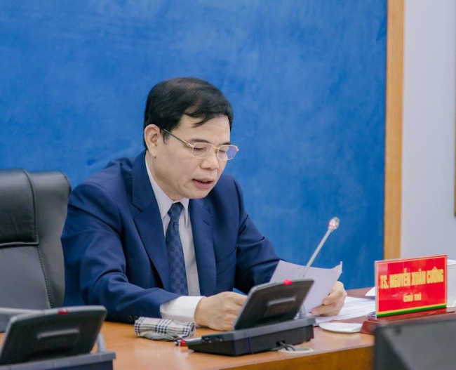hv11-193844_135.jpeg TS. Nguyễn Xuân Cường phát biểu đề dẫn hội thảo. Ảnh: HVNN.