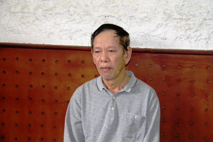 1-1604906804272-102043_778.jpg Đối tượng Nguyễn Văn Xứng tại cơ quan công an. Ảnh: Q.T