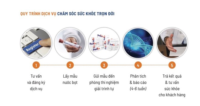 Quy trình dịch vụ chăm sóc sức khỏe trọn đời.