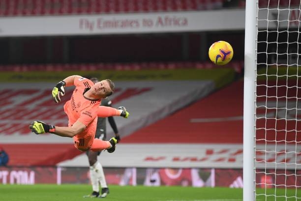 Bernd Leno cứu thua tuyệt vời. Ảnh: Telegraph.