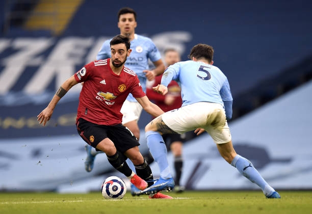 Bruno Fernandes mang về bàn mở tỷ số cho Man United. Ảnh: Dailymail.
