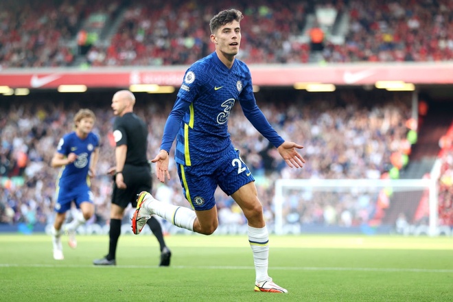 Kai Havertz mở tỷ số cho Chelsea. Ảnh: Dailymail.