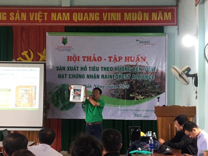 The seminar provides important experiences for farmers growing pepper to comply with RFA regulations.