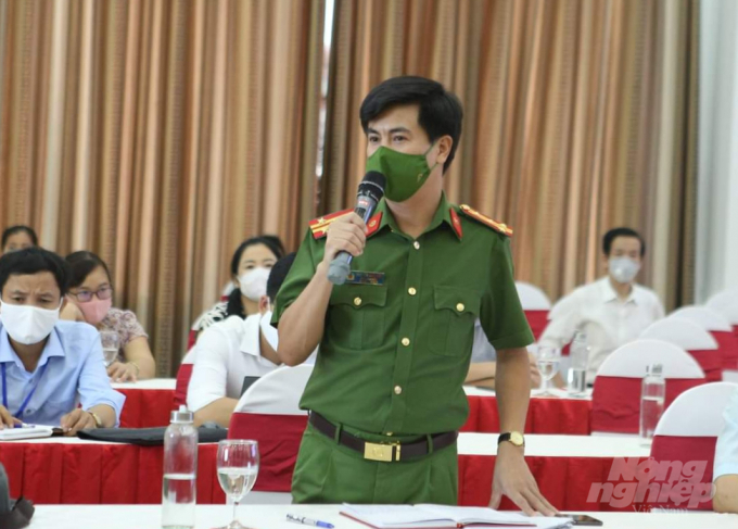 20210809_193952-201052_820.jpg Đại tá Nguyễn Đức Hải - Phó Giám đốc Công an tỉnh Nghệ An thông tin vụ việc nuôi hổ trái phép tại Yên Thành. Ảnh: Việt Khánh.