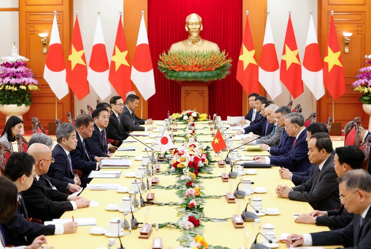 General Secretary To Lam met with Japanese Prime Minister Ishiba Shigeru. Photo by: Nhu Y.