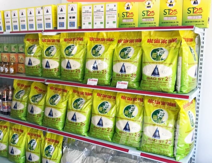 New brand of Ong Cua specialty rice (Soc Trang). Photo: HD.