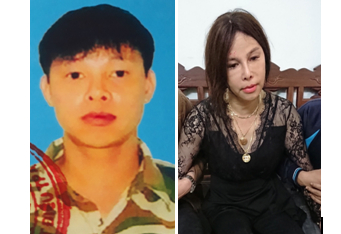 Đối tượng Bùi Văn Lĩnh trước và sau khi chuyển giới. Ảnh: CAHP.