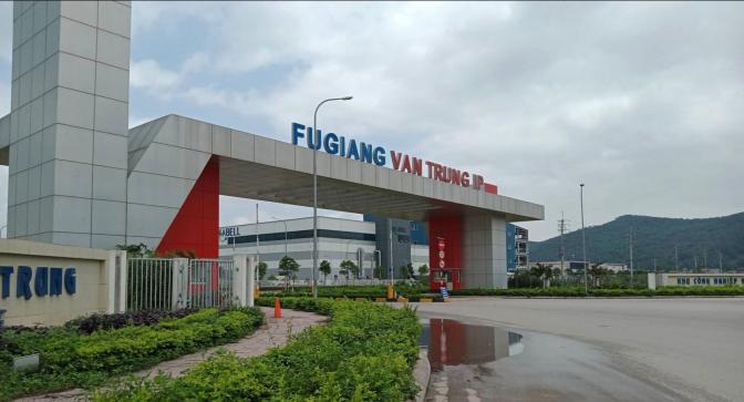 KCN Vân Trung - một trong những ổ dịch đầu tiên tại Bắc Giang. Ảnh: BG.
