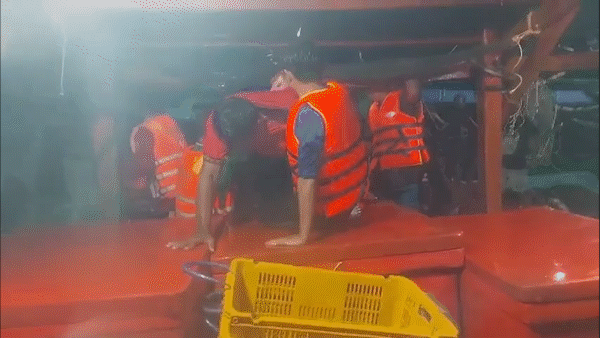 Chìm tàu, cứu sống 15 ngư dân trôi dạt trên biển