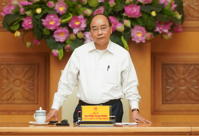 Thủ tướng làm việc với Ban chỉ đạo quốc gia phòng chống dịch Covid-19. Ảnh: VGP.