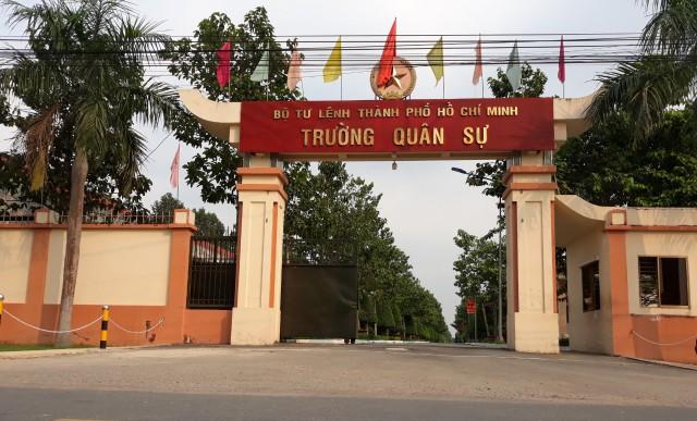 Trường Quân sự TP HCM, nơi đặt 1 trụ sở làm việc Khu cách ly tập trung. Ảnh: Datvietcorp.