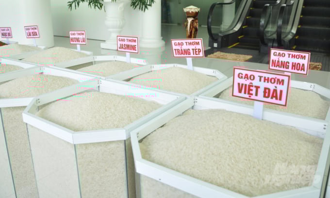 Photo shows types of high-quality Vietnamese rice. Photo: HD.