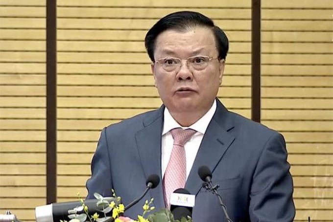 Bí thư Thành ủy Hà Nội Đinh Tiến Dũng.