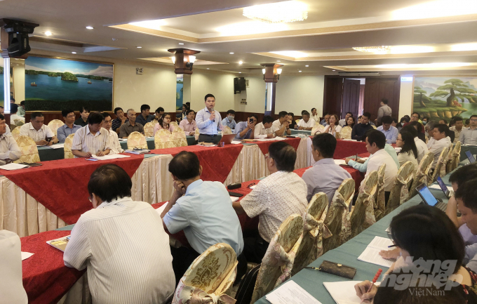 Các đại biểu doanh nghiệp tham vấn cho Đề án phát triển ngành chế biến rau củ quả phục vụ tái cơ cấu. Ảnh: MS.