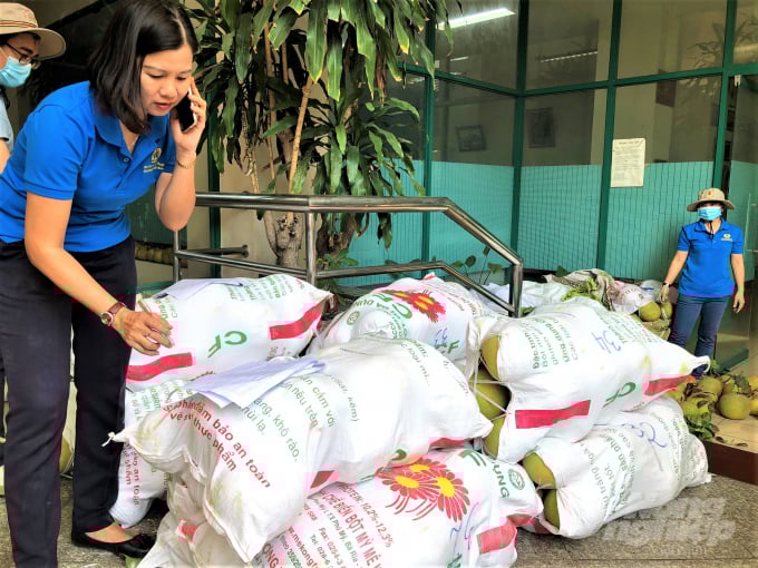 h-142619_775.jpg Vừa triển khai các điểm bán vừa liên tục nhận những cuộc điện thoại đặt hàng mua bưởi Đào tham gia 'giải cứu' từ các cá nhân, đơn vị... Ảnh: MS.