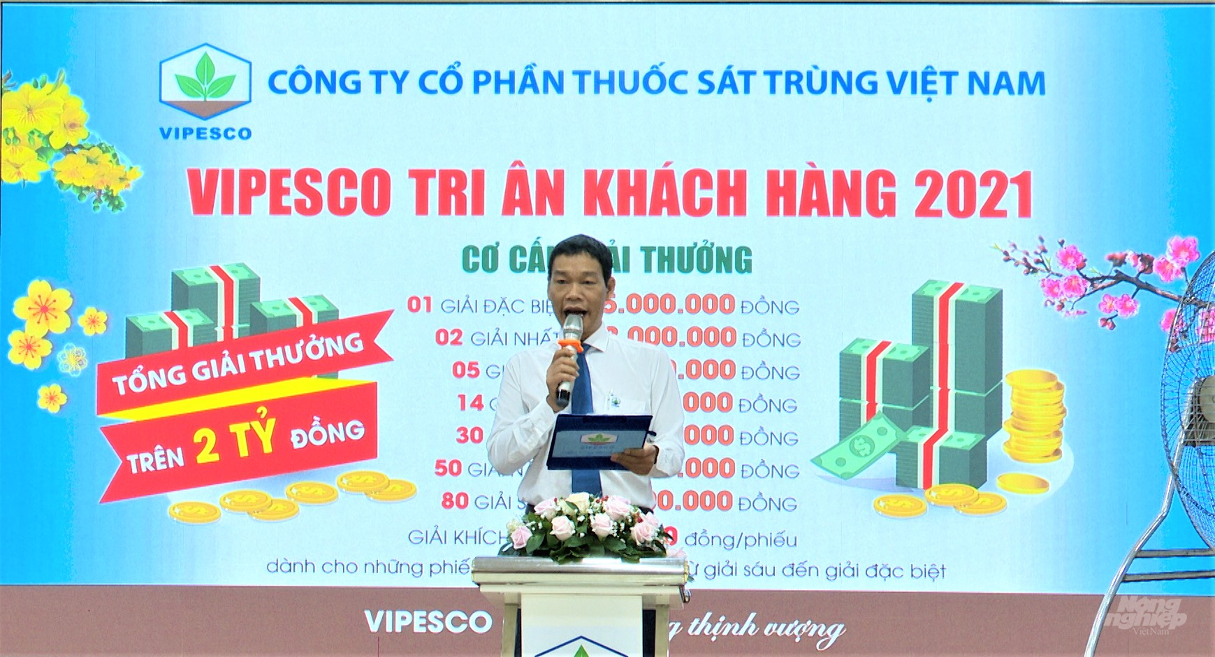 Chương trình quay số trúng thưởng 'Vipesco – Tri ân khách hàng năm 2021'. Ảnh: Minh Sáng.
