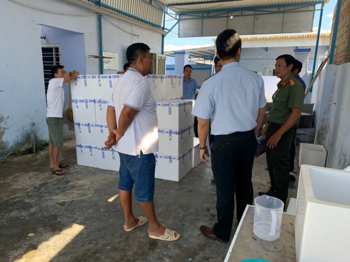 Đoàn Thanh tra của Tổng cục Thủy sản phát hiện một số cơ sở vi phạm về sản xuất giống thủy sản. Ảnh: CT.