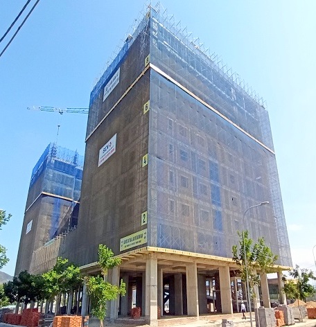 ha-quan-land-145603_719.jpg Dự án nhà ở xã hội của Hà Quang Land đến nay chưa đủ điều kiện để đưa bất động sản vào kinh doanh. Ảnh: HQ