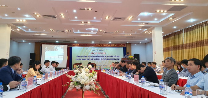 Hội nghị có sự tham dự của đông đảo các cơ quan liên quan tới công tác tìm kiếm, cứu hộ cứu nạn. Ảnh: Đinh Mười