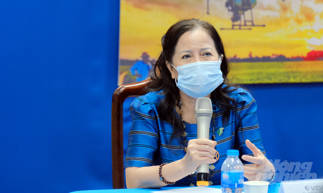 Mrs. Ninh Thi Ty, Vice President of VIDA. Photo: Bao Thang.