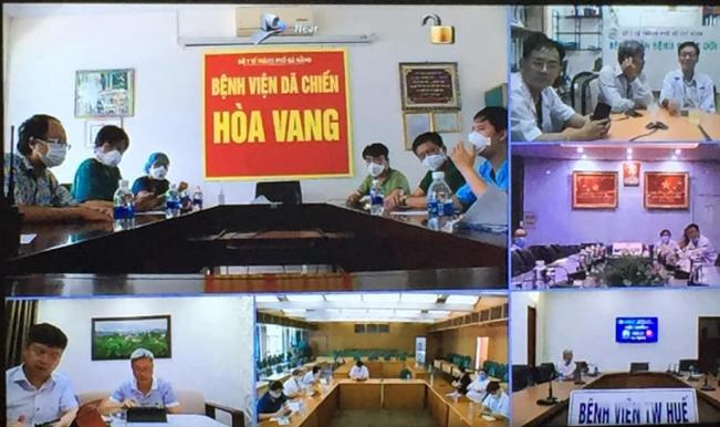 Hội chẩn quốc gia về tình hình điều trị bệnh nhân nặng trên cả nước. Ảnh: Bộ Y tế.