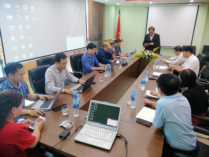 Một buổi họp của Ban Tổ chức Hội nghị.