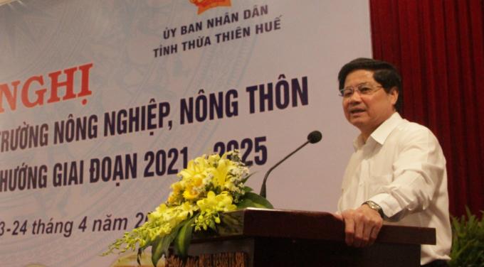 Thứ trưởng Bộ NN-PTNT Lê Quốc Doanh phát biểu tại hội nghị. Ảnh: Tiến Thành.