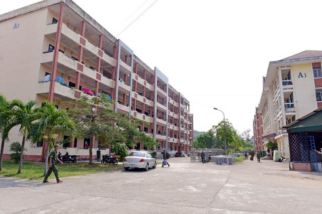 u-165857_902.jpg Khu cách ly tại ký túc xá Trường Bia - Đại học Huế. Ảnh: Đ.D.