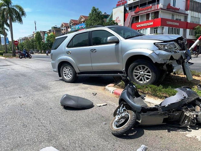 Hiện trường vụ tai nạn.