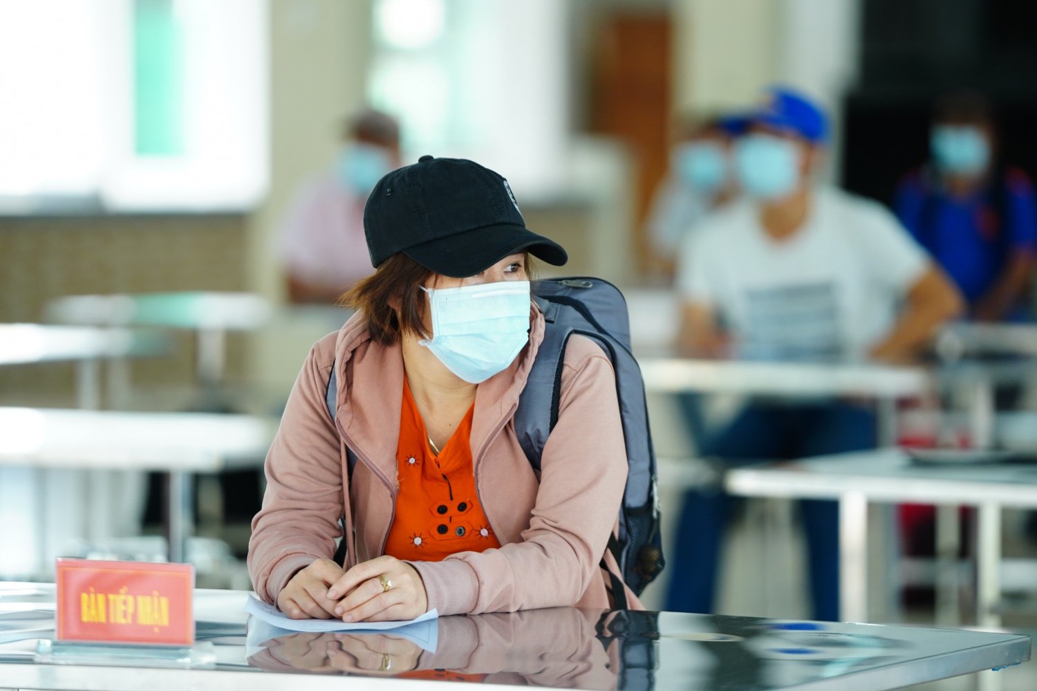 Khu vực để kê khai y tế. Ảnh: Diễm Quỳnh.