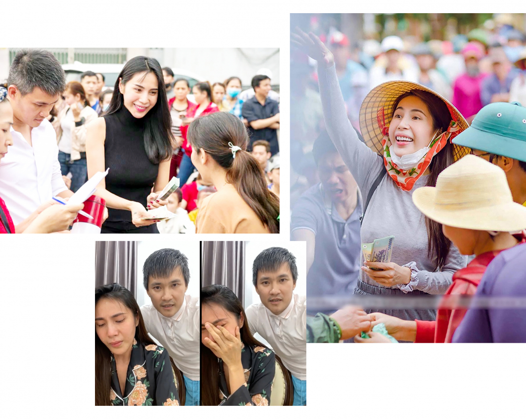 Vợ chồng Công Vinh - Thủy Tiên có những hoạt động từ thiện nổi bật trong thời gian vừa qua.