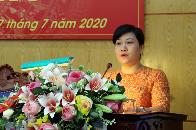 Bà Đỗ Thị Minh Hoa. Ảnh: Hương Lan.