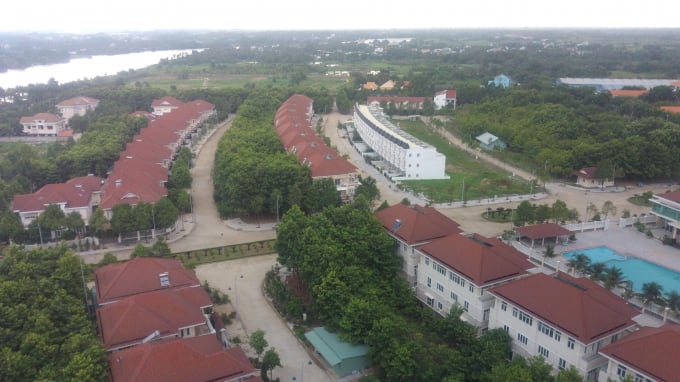 thanh-le-150633_879.jpg Dự án Khu biệt thự vườn Chánh Mỹ của công ty Thanh Lễ đã xậy dựng hoành tráng nhưng được cho là chưa có giấy phép xây dựng. Ảnh: Đỗ Hưng.