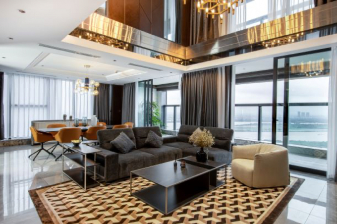 Không gian sống bên trong 1 căn hộ tại Sunshine City. Ảnh: Vũ Vân.