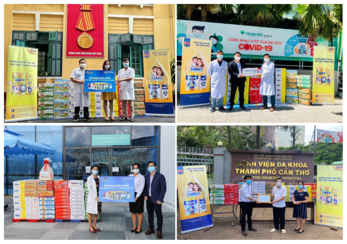 4-185017_654.jpg Chuỗi hoạt động được Vinamilk triển khai trên cả nước với thông điệp 'Tuyến đầu khỏe mạnh, Việt Nam khỏe. mạnh'.
