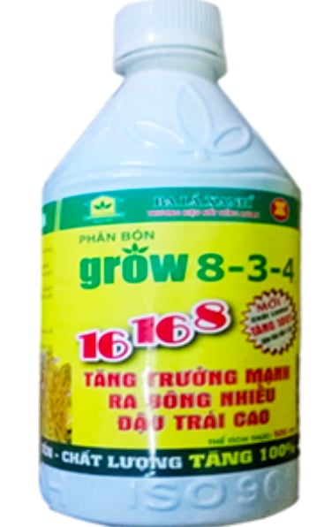 anh-chup-man-hinh-2021-10-11-luc-172612-172636_674.jpeg Phân bón lá Grow 8-3-4 của Công ty Ba Lá Xanh. Ảnh: Đức Trung.