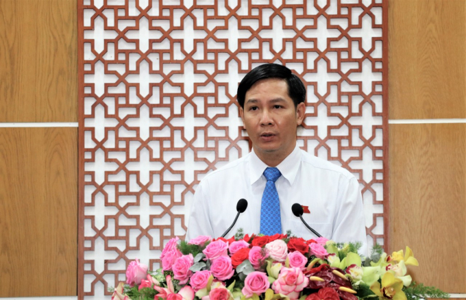 176fb5df893878662129-200702_53.jpg Ông Nguyễn Thành Tâm, Bí thư Tỉnh ủy, Chủ tịch HĐND tỉnh Tây Ninh phát biểu tại kỳ họp. Ảnh: CTV.