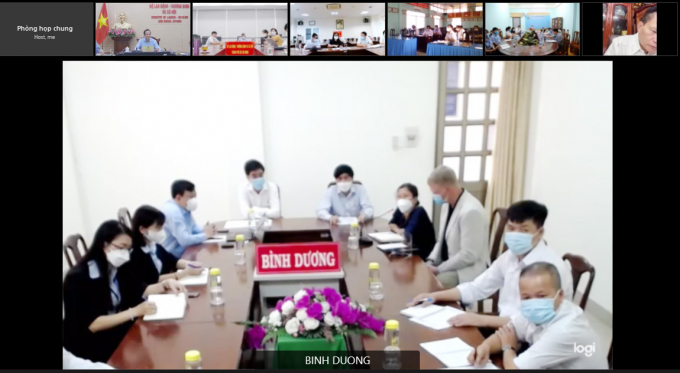 Điểm cầu tỉnh Bình Dương. Ảnh: CTTĐT.