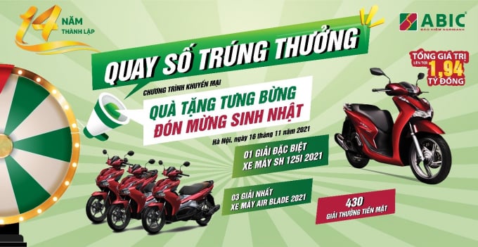 Tổng giá trị giải thưởng của Chương trình lên đến 1,94 tỷ đồng.