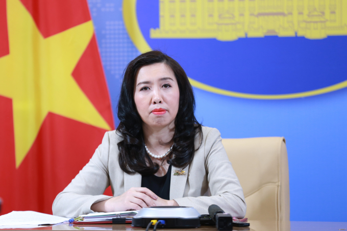 c14a8825-182239_142.jpg Người phát ngôn Bộ Ngoại giao Lê Thị Thu Hằng. Ảnh: MOFA.