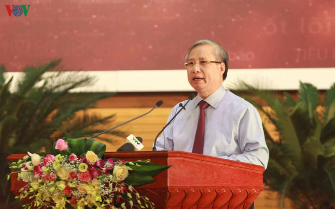 tran-quoc-vuong-125256_543.jpg Ủy viên Bộ Chính trị, Thường trực Ban Bí thư, ông Trần Quốc Vượng phát biểu chỉ đạo tại Hội nghị. Ảnh: VOV News.